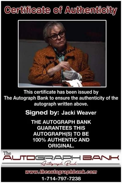 Jacki Weaver — Jacki Weaver authentic signed celebrity 8x10 photo W/Cert Autographed (B0259), изображение 2