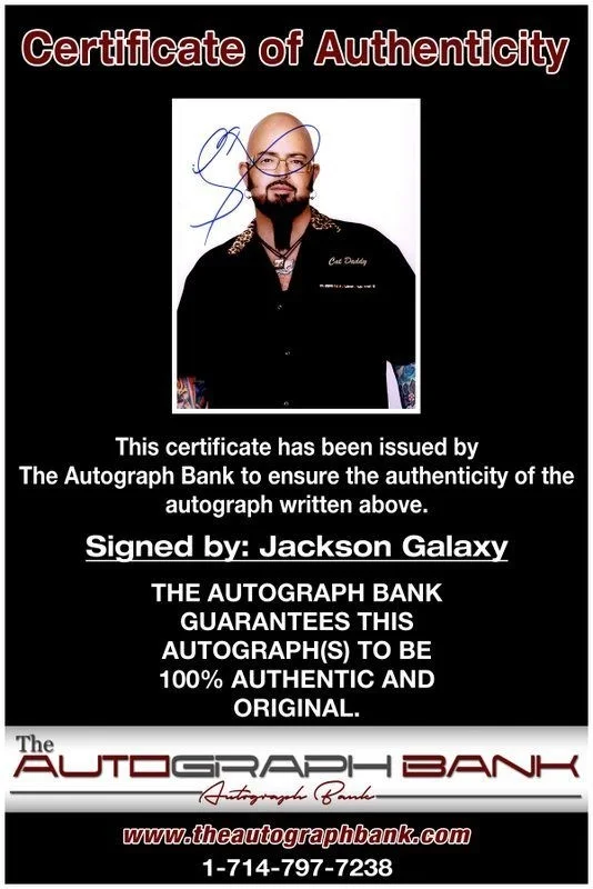Jackson Galaxy — Jackson Galaxy authentic signed celebrity 8x10 photo W/Cert Autographed C5, image 2