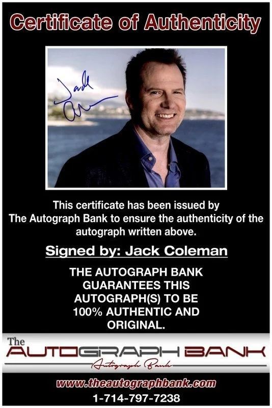 Jack Coleman — Jack Coleman authentic signed celebrity 8x10 photo W/Cert Autographed C5, image 2