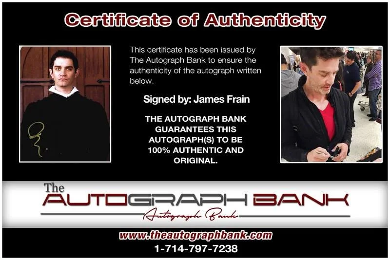 James Frain — James Frain authentic signed celebrity 8x10 photo W/Cert Autographed B0004, image 2