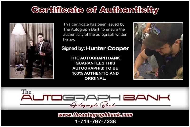 Hunter Cope — Hunter Cope authentic signed celebrity 8x10 photo W/Cert Autographed C10, image 2