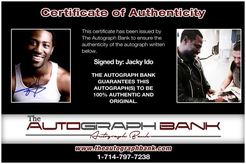 Jacky Ido — Jacky Ido authentic signed celebrity 8x10 photo W/Cert Autographed C10, изображение 2