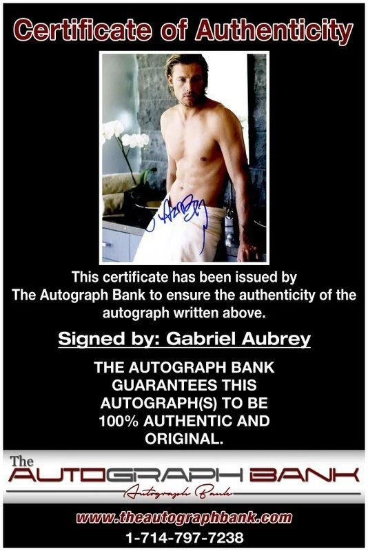 Gabriel Aubrey — Gabriel Aubrey authentic signed celebrity 8x10 photo W/Cert Autographed C1, image 2