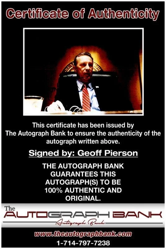Geoff Pierson — Geoff Pierson authentic signed celebrity 8x10 photo W/Cert Autographed C1, изображение 2