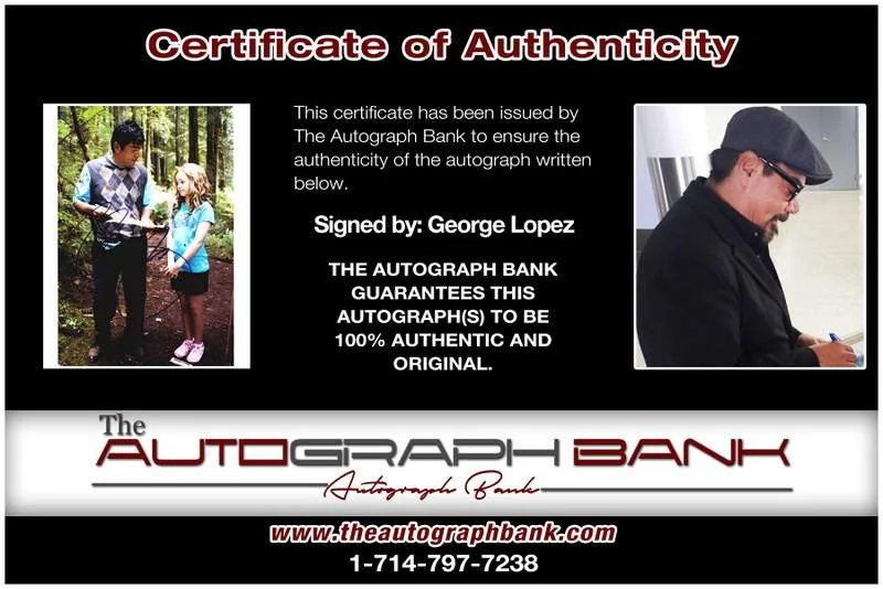 George Lopez — George Lopez authentic signed celebrity 8x10 photo W/Cert Autographed B0019, изображение 2