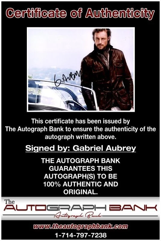 Gabriel Aubrey — Gabriel Aubrey authentic signed celebrity 8x10 photo W/Cert Autographed C3, image 2