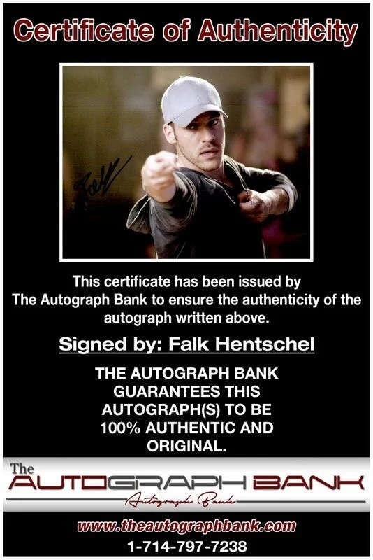 Falk Hentschel — Falk Hentschel authentic signed celebrity 8x10 photo W/Cert Autographed C5, изображение 2