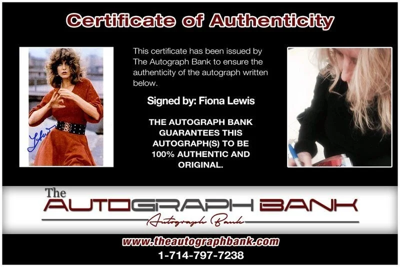 Fiona Lewis — Fiona Lewis authentic signed celebrity 8x10 photo W/Cert Autographed C14, изображение 2