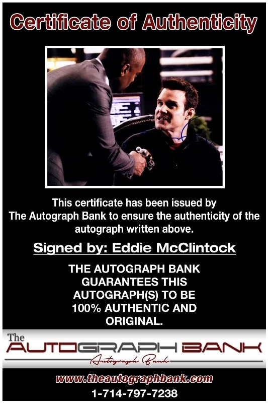 Eddie McClintock — Eddie McClintock authentic signed celebrity 8x10 photo |CERT Autographed 1326g1, image 2