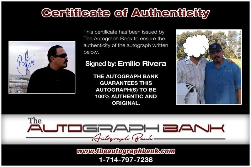 Emillio Rivera — Emillio Rivera authentic signed celebrity 8x10 photo W/Cert Autographed C9, image 2