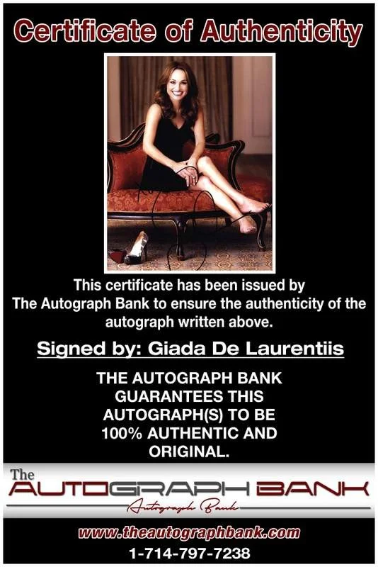 Giada De Laurentiis — Giada De Laurentiis authentic signed celebrity 8x10 W/Cert Autographed A0001, image 2