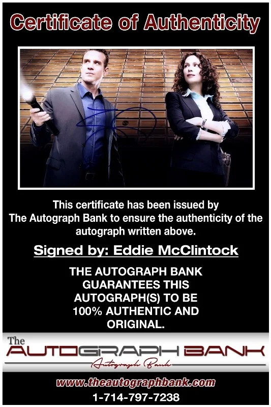 Eddie McClintock — Eddie McClintock authentic signed celebrity 8x10 photo |CERT Autographed 1326g4, изображение 2
