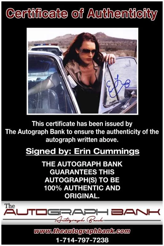 Erin Cummings — Erin Cummings authentic signed celebrity 8x10 W/Certificate Autographed (A0008), image 2