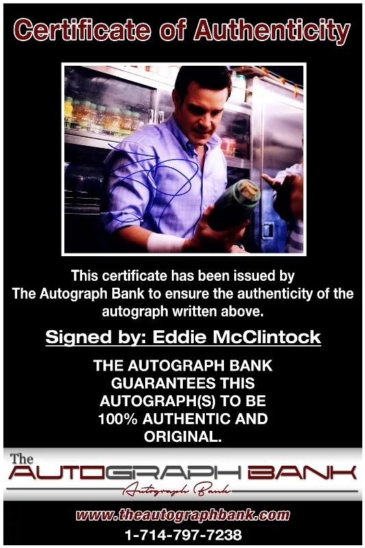Eddie McClintock — Eddie McClintock authentic signed celebrity 8x10 photo |CERT Autographed 1326g8, изображение 2