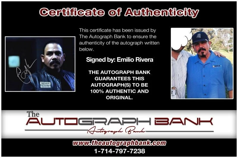Emilio Rivera — Emilio Rivera authentic signed celebrity 8x10 photo W/Cert Autographed D4, image 2