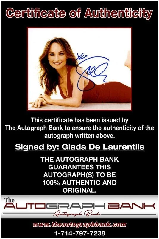 Giada De Laurentiis — Giada De Laurentiis authentic signed celebrity 8x10 photo W/Cert Autographed C3, изображение 2