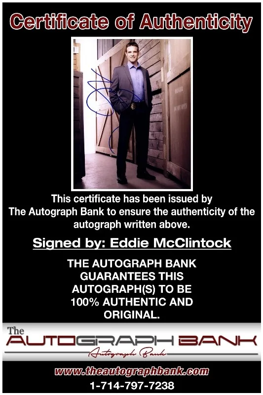Eddie McClintock — Eddie McClintock authentic signed celebrity 8x10 photo |CERT Autographed 1326g9, изображение 2