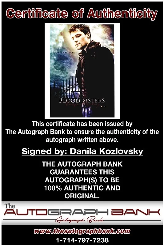 Danila Kozlovsky — Danila Kozlovsky authentic signed celebrity 8x10 photo |CERT Autographed 16g1, изображение 2
