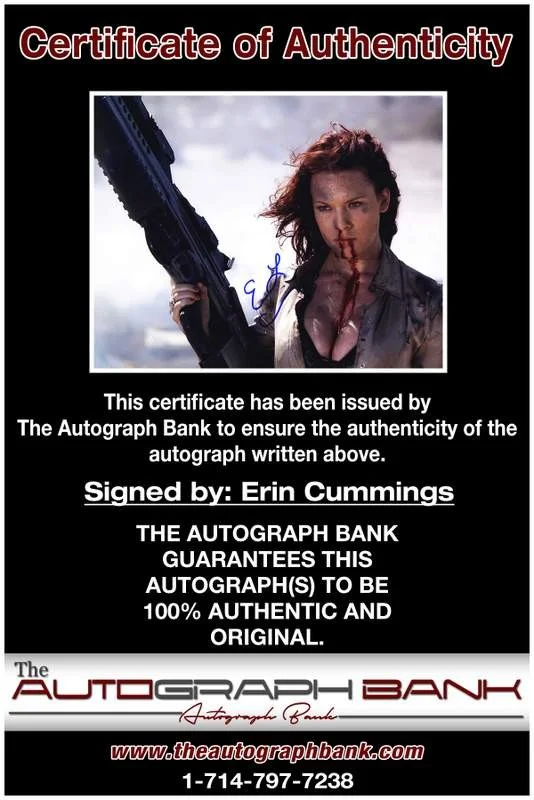 Erin Cummings — Erin Cummings authentic signed celebrity 8x10 W/Certificate Autographed (A0009), image 2