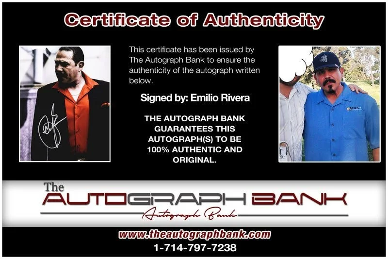 Emilio Rivera — Emilio Rivera authentic signed celebrity 8x10 photo W/Cert Autographed D3, image 2