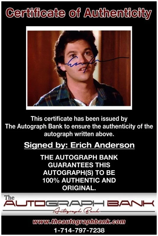 Erich Anderson — Erich Anderson authentic signed celebrity 8x10 photo W/Cert Autographed C2, изображение 2