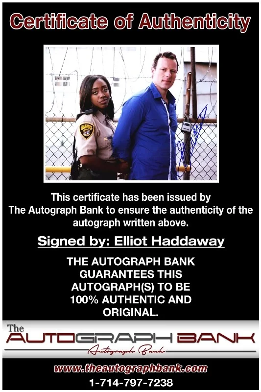 Elliot Haddaway — Elliot Haddaway authentic signed celebrity 8x10 photo W/Cert Autographed 51816d1, image 2
