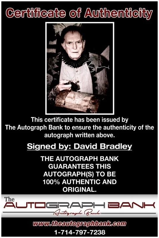 David Bradley — David Bradley authentic signed celebrity 8x10 photo W/Cert Autographed C2, изображение 2