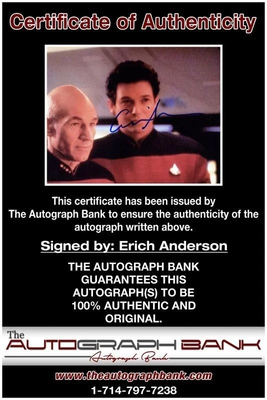 Erich Anderson — Erich Anderson authentic signed celebrity 8x10 photo W/Cert Autographed C6, изображение 2