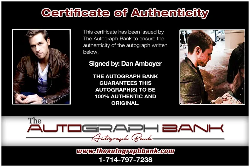 Dan Amboyer — Dan Amboyer authentic signed celebrity 8x10 photo W/Cert Autographed 2616b, image 2
