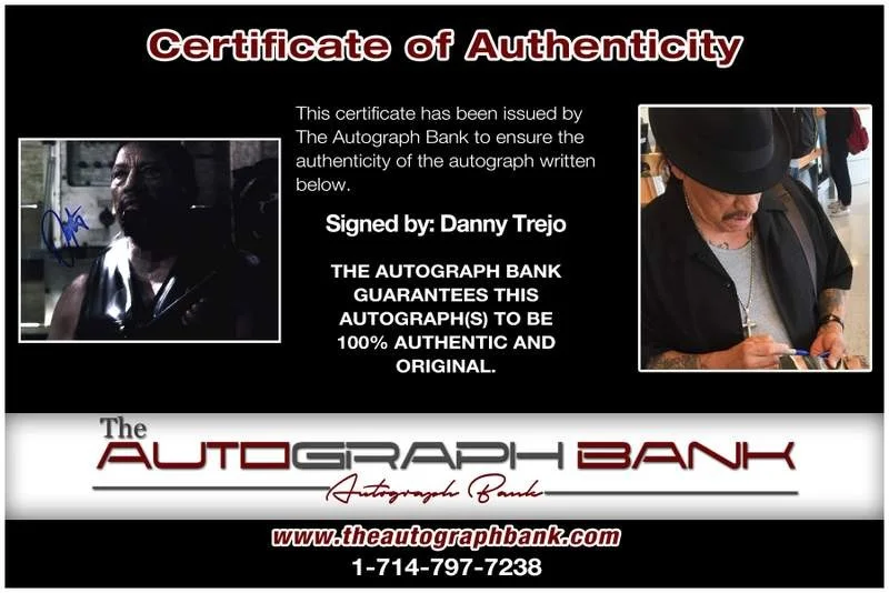 Danny Trejo — Danny Trejo authentic signed celebrity 8x10 W/Certificate Autographed (A0003), image 2
