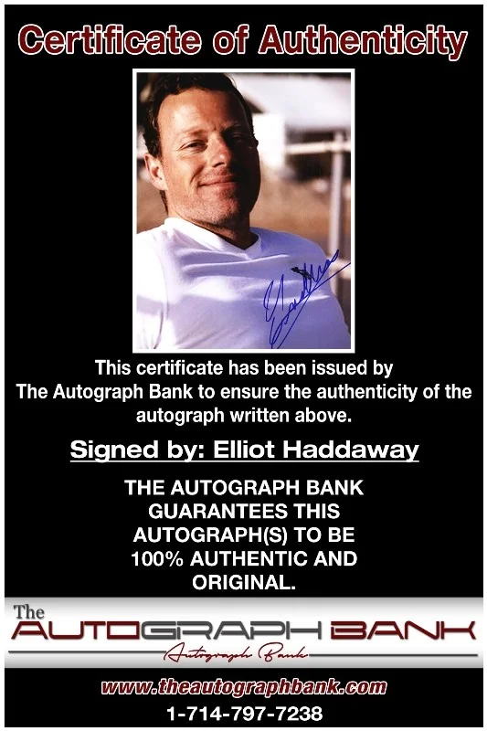 Elliot Haddaway — Elliot Haddaway authentic signed celebrity 8x10 photo W/Cert Autographed 51816e1, image 2