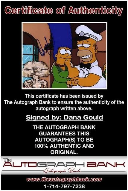 Dana Gould — Dana Gould authentic signed The Simpsons 8x10 photo W/Cert 7, image 2