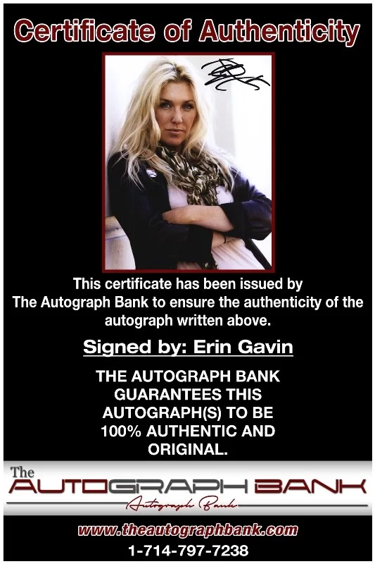 Erin Gavin — Erin Gavin authentic signed celebrity 8x10 photo W/Cert Autographed 51816g1, image 2