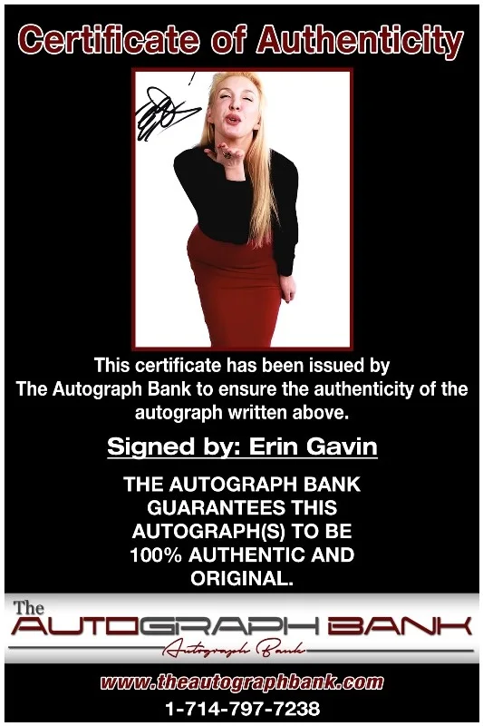 Erin Gavin — Erin Gavin authentic signed celebrity 8x10 photo W/Cert Autographed 51816d1, изображение 2