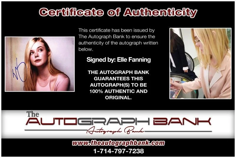 Elle Fanning — Elle Fanning authentic signed celebrity 8x10 photo W/Cert Autographed D4, image 2