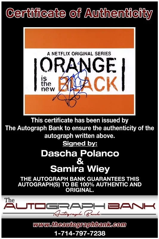 Dascha Polanco — Dascha Polanco & Samira Wiey authentic signed 8x10 photo |CERT Autograph 125a1, image 2