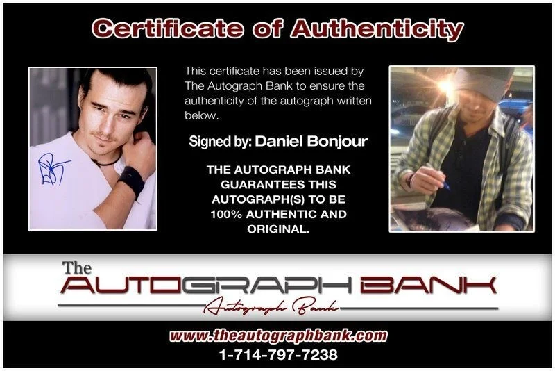 Daniel Bonjour — Daniel Bonjour authentic signed celebrity 8x10 photo W/Cert Autographed C9, image 2