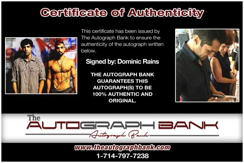 Dominic Rains — Dominic Rains authentic signed celebrity 8x10 photo W/Cert Autographed D8, изображение 2