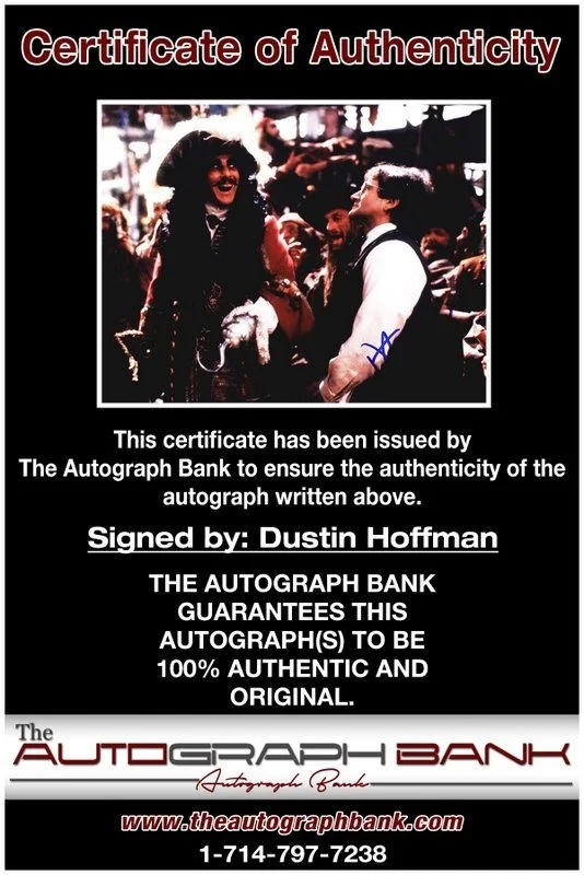 Dustin Hoffman — Dustin Hoffman authentic signed celebrity 8x10 photo W/Cert Autographed D9, image 2