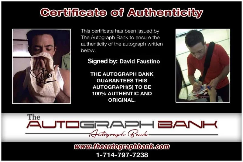David Faustino — David Faustino signed celebrity 8x10 photo W/Certificate (C1), image 2