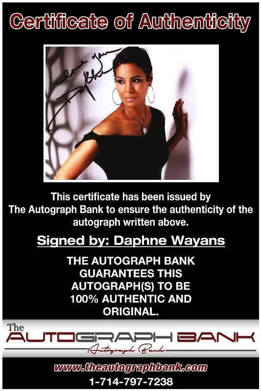 Daphne Wayans — Daphne Wayans authentic signed celebrity 8x10 photo W/Cert Autographed 51816b1, image 2