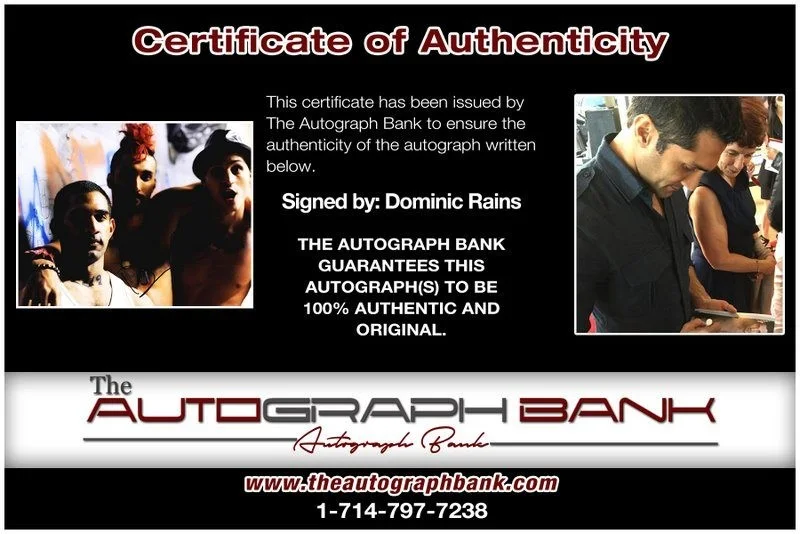 Dominic Rains — Dominic Rains authentic signed celebrity 8x10 photo W/Cert Autographed D7, изображение 2