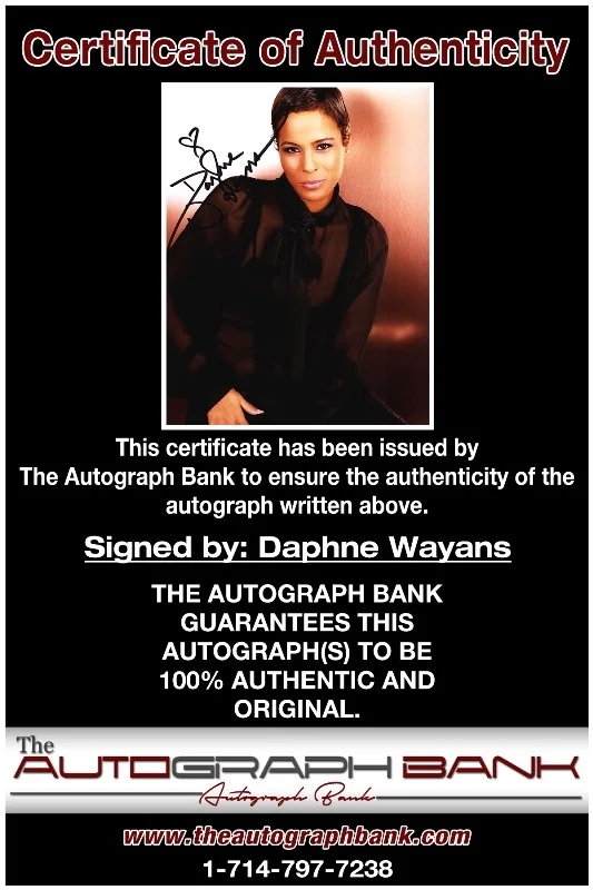 Daphne Wayans — Daphne Wayans authentic signed celebrity 8x10 photo W/Cert Autographed 51816f1, изображение 2