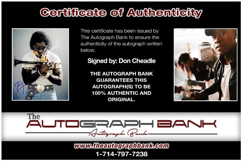 Don Cheadle — Don Cheadle authentic signed celebrity 8x10 photo W/Cert Autographed 2616g, image 2