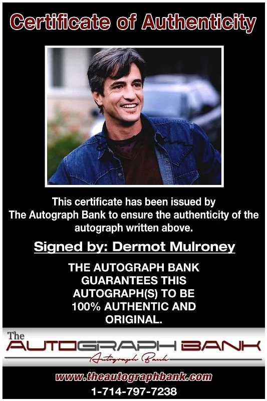 Dermot Mulroney — Dermot Mulroney authentic signed celebrity 8x10 photo W/Cert Autographed 13216b1, изображение 2