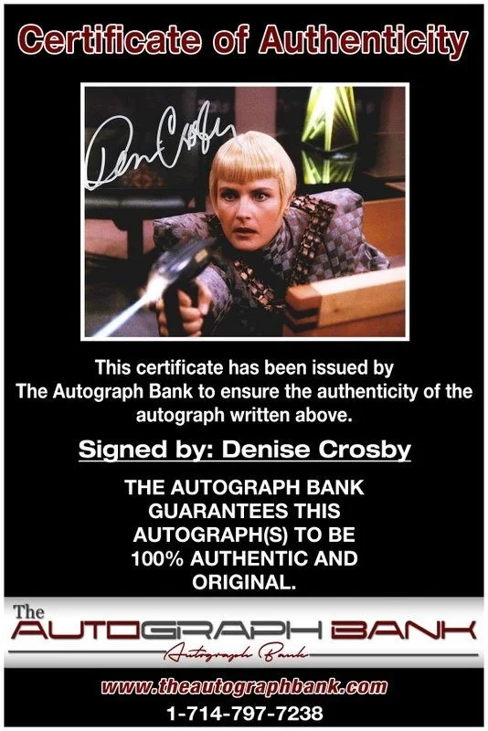 Denise Crosby — Denise Crosby authentic signed celebrity 8x10 photo W/Cert Autographed D7, image 2
