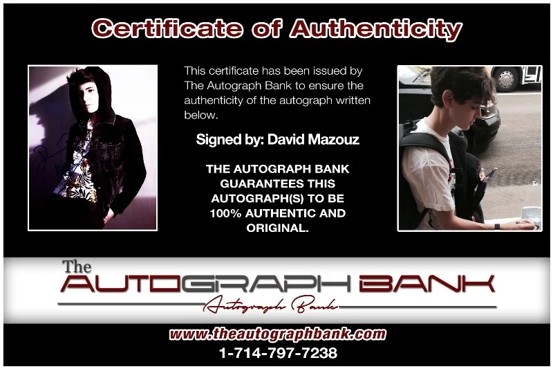 David Mazouz — David Mazouz authentic signed celebrity 8x10 photo W/Cert Autographed 41916c1, изображение 2