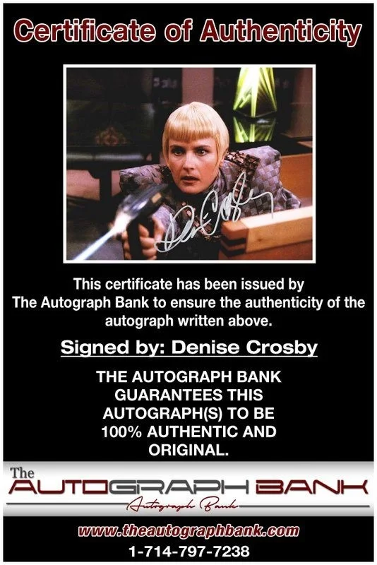 Denise Crosby — Denise Crosby authentic signed celebrity 8x10 photo W/Cert Autographed D1, image 2