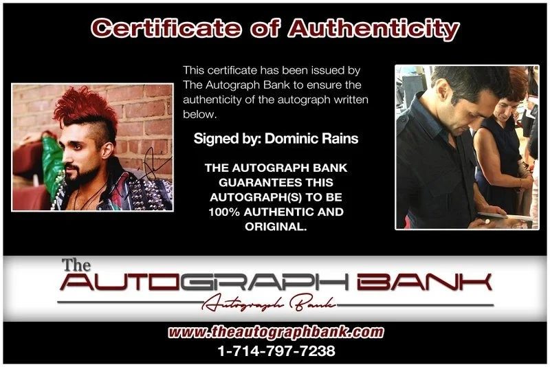 Dominic Rains — Dominic Rains authentic signed celebrity 8x10 photo W/Cert Autographed D11, image 2