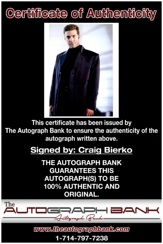 Craig Bierko — Craig Bierko authentic signed celebrity 8x10 photo W/Cert Autographed 2616h, изображение 2